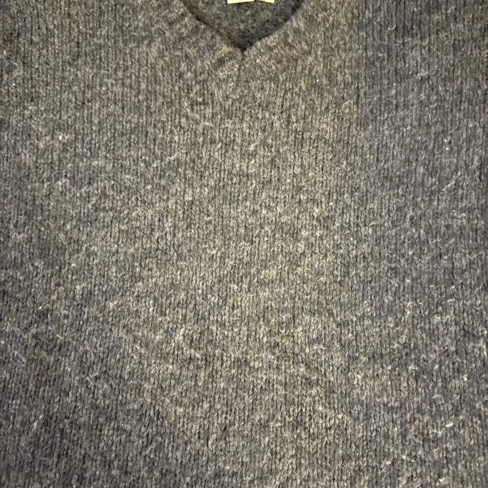 American Eagle Outfitters Charcoal V-Neck Sweater